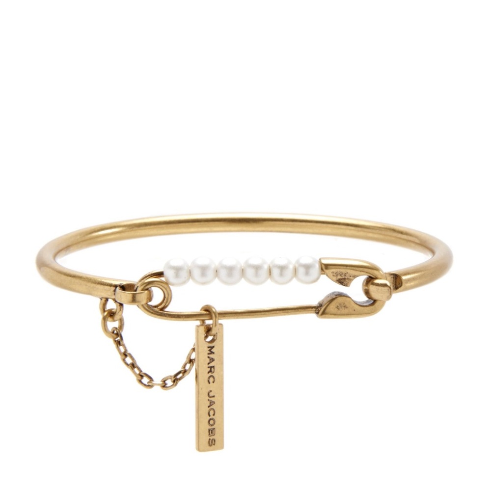 Marc Jacobs Gold Bracelet with Pearl Detail